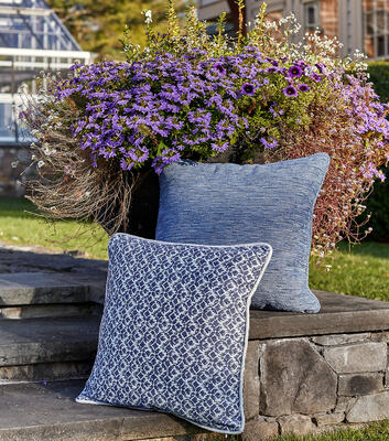 Stria and Ventura indoor-outdoor fabrics